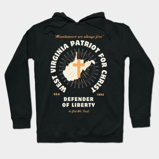 West Virginia Patriots For Christ Defenders of Liberty Christian Hoodie